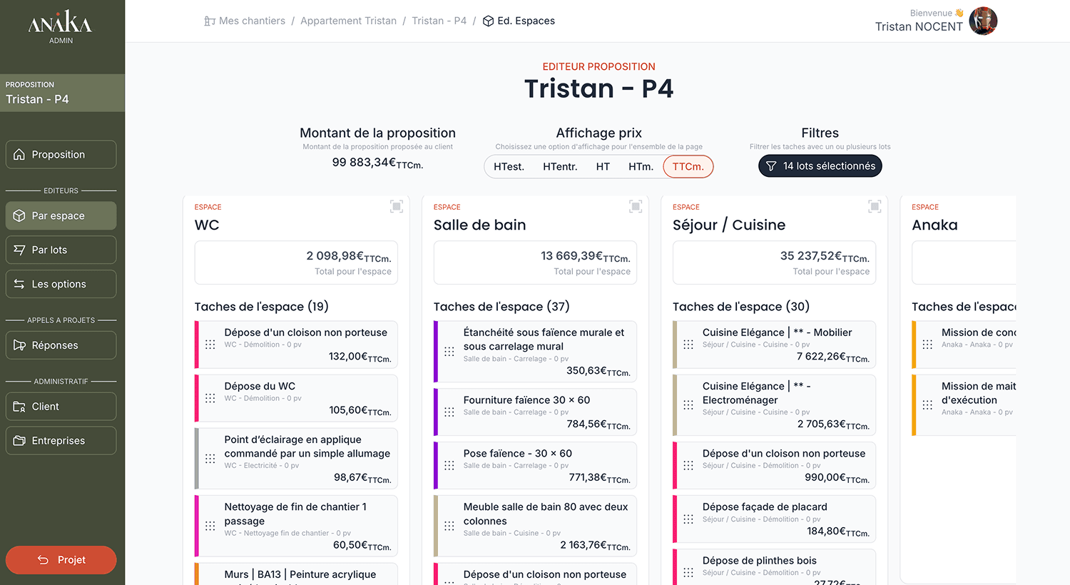 Concevoir et chiffrer un chantier 4× plus vite — vue 2