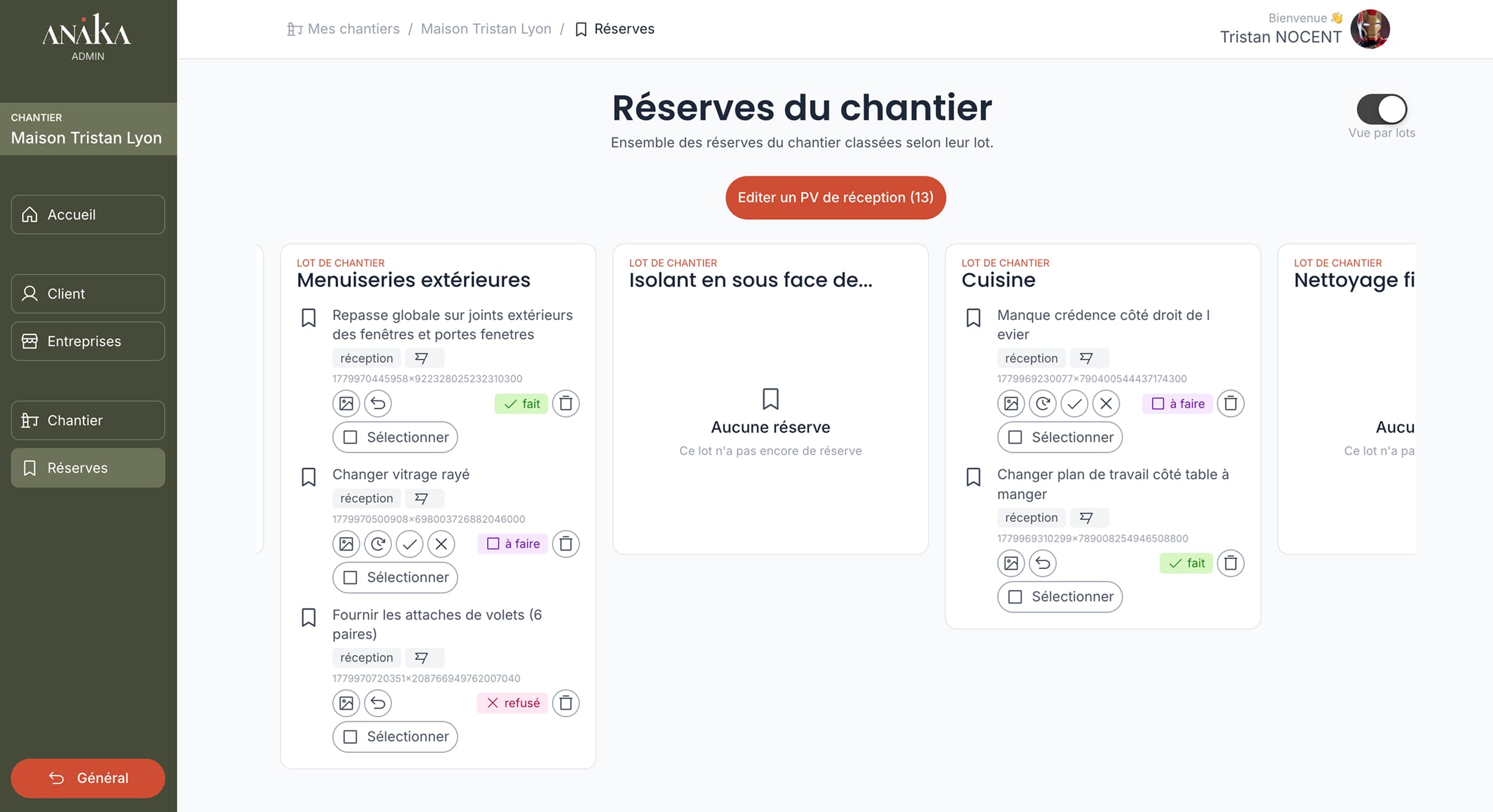Orchestrer un chantier de la conception à la livraison — vue 3